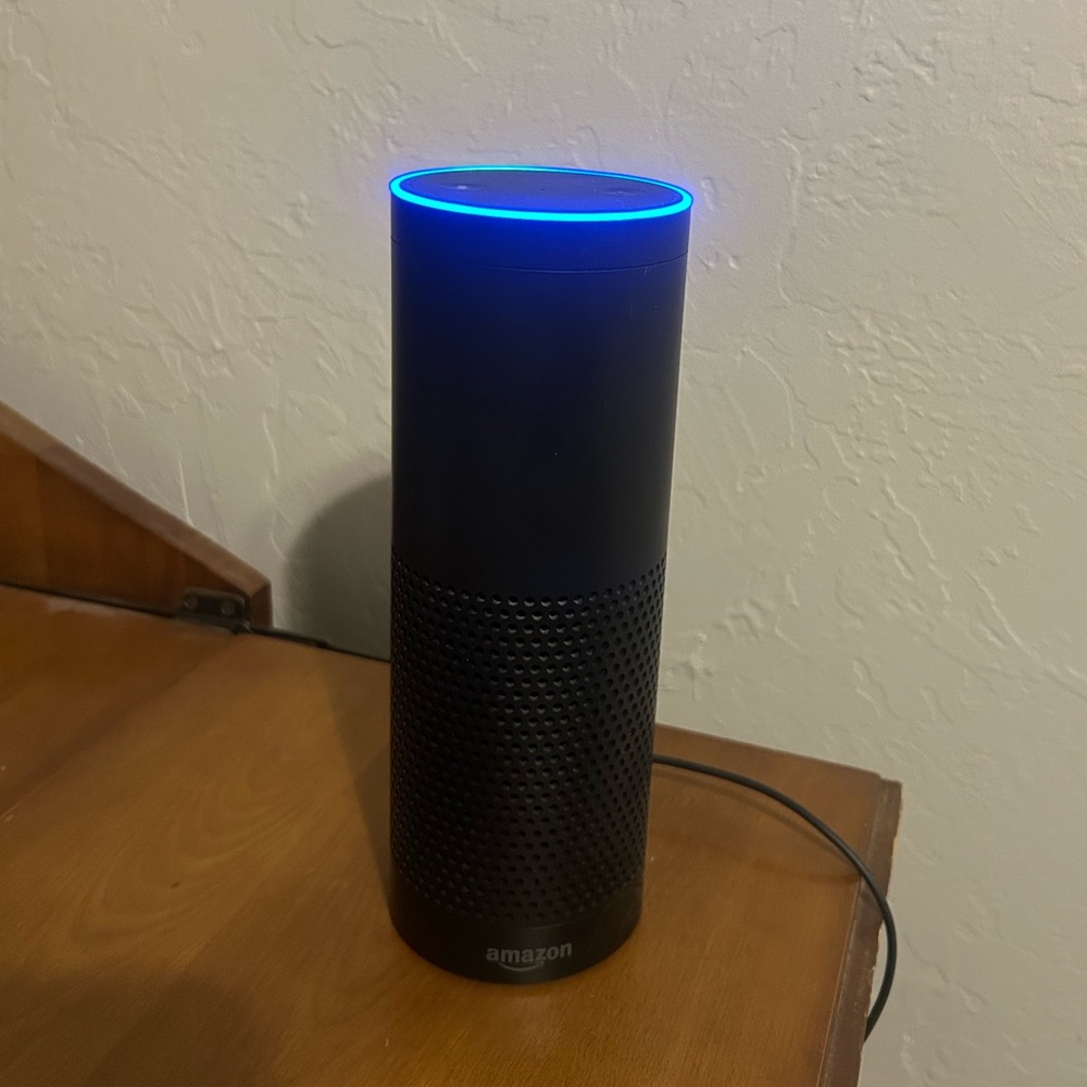 Echo Smart Speaker with Blue LED Ring
